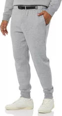 AMAZON AWARE MEN'S FLEECE JOGGERS, GREY HEATHER, XL