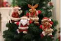 CHRISTMAS ORNAMENTS DIY XMAS GIFT SANTA CLAUS SNOWMAN TREE PENDANT DOLL HANG DECORATIONS