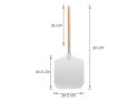 PIZZA PEEL, GA HOMEFAVOR ALUMINUM 12-INCH X 14-INCH PIZZA PADDLE -HOSTING THE OCCASIONAL PIZZA PARTY- WITH DISMOUNTABLE WOOD HANDLE PIZZA PEEL, GA HOMEFAVOR ALUMINUM 12-INCH X 14-INCH PIZZA PADDLE -HOSTING THE OCCASIONAL PIZZA PARTY- WITH DISMOUNTABLE WOOD HANDLE