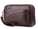 GENUINE LEATHER MAN LONG PURSE LARGE CAPACITY WALLET WITH ZIPPER WALLET