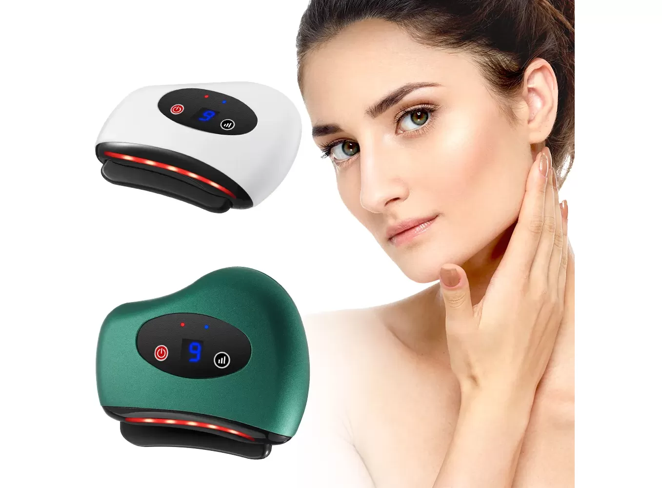 FREYARA Electric Gua Sha Face Massager for Wrinkles, Puffiness