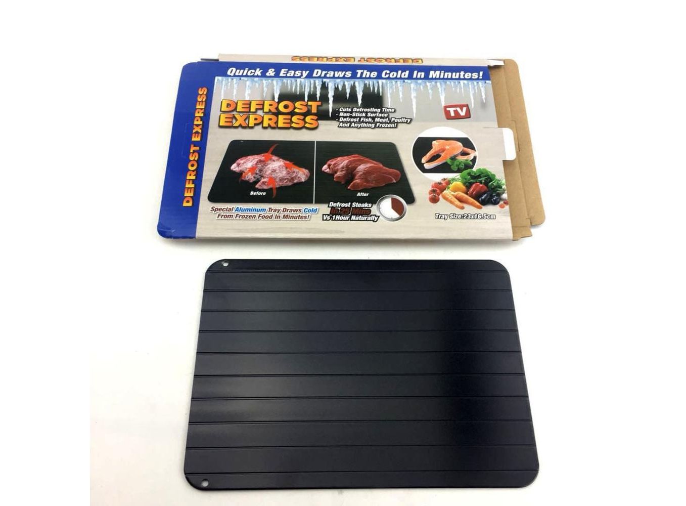 thaw master Home use Fast Defrosting Tray Thaw Food Meat Fruit Quick  Defrosting Plate Board defrost tray kitchen tools, Defrosting Trays