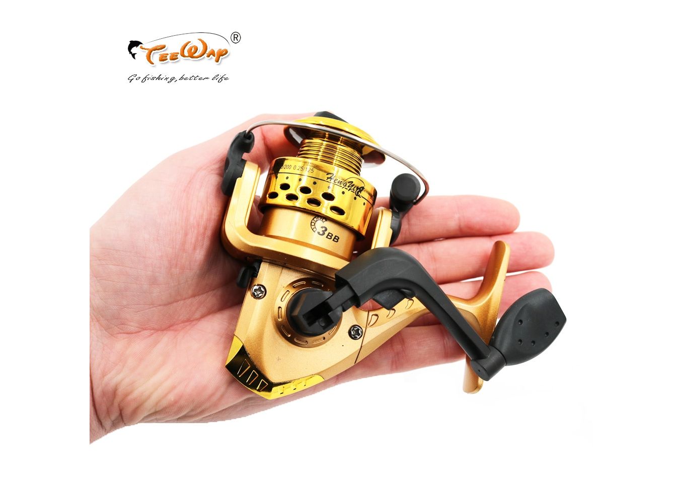 Fishing reels small reel front drag spinning reels 3BB 5.2:1 feeder coil  fishing tackle