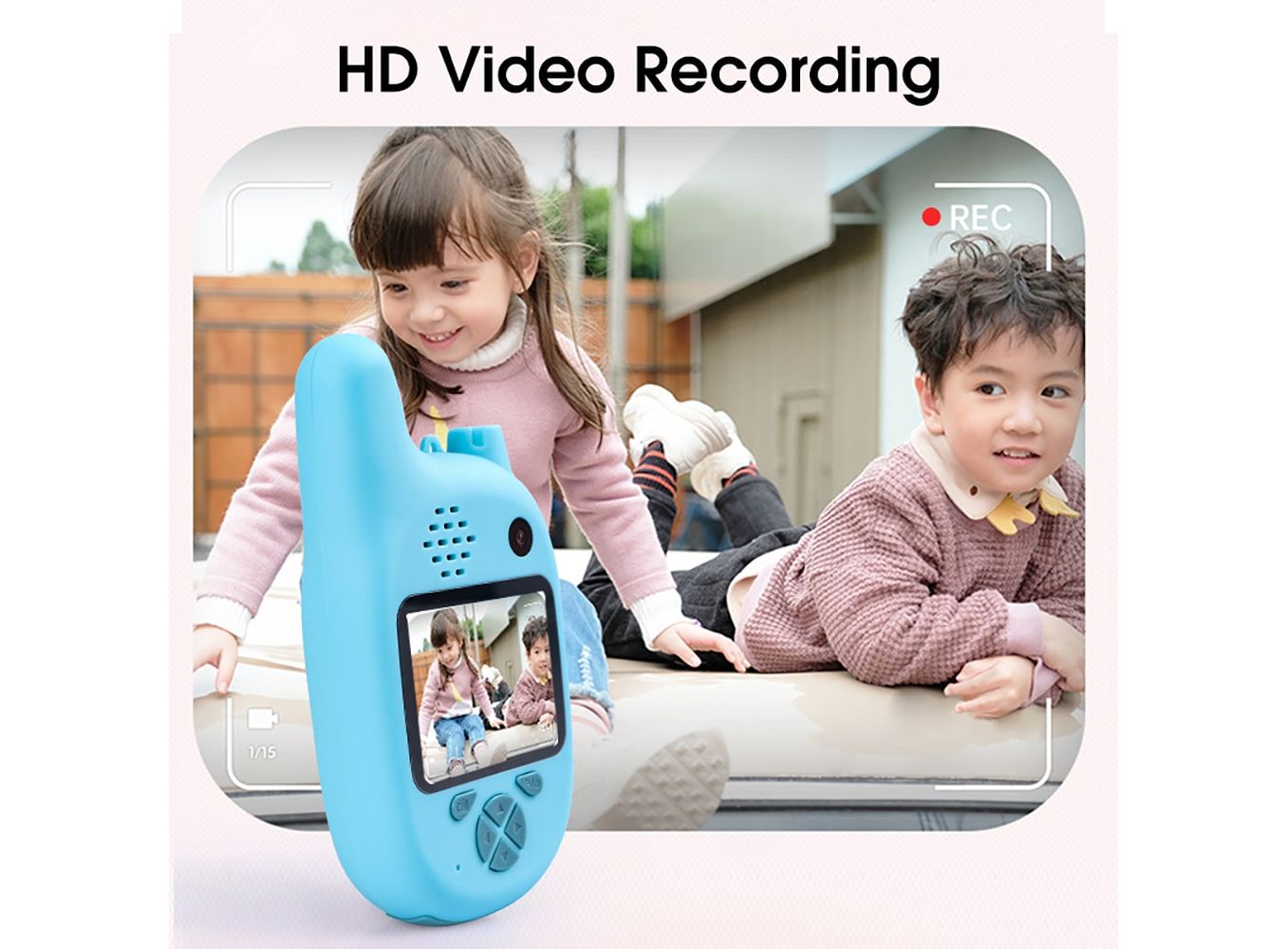Children Walkie Talkie with VCR,Mp3 Video Recorder Smart Digital Camera