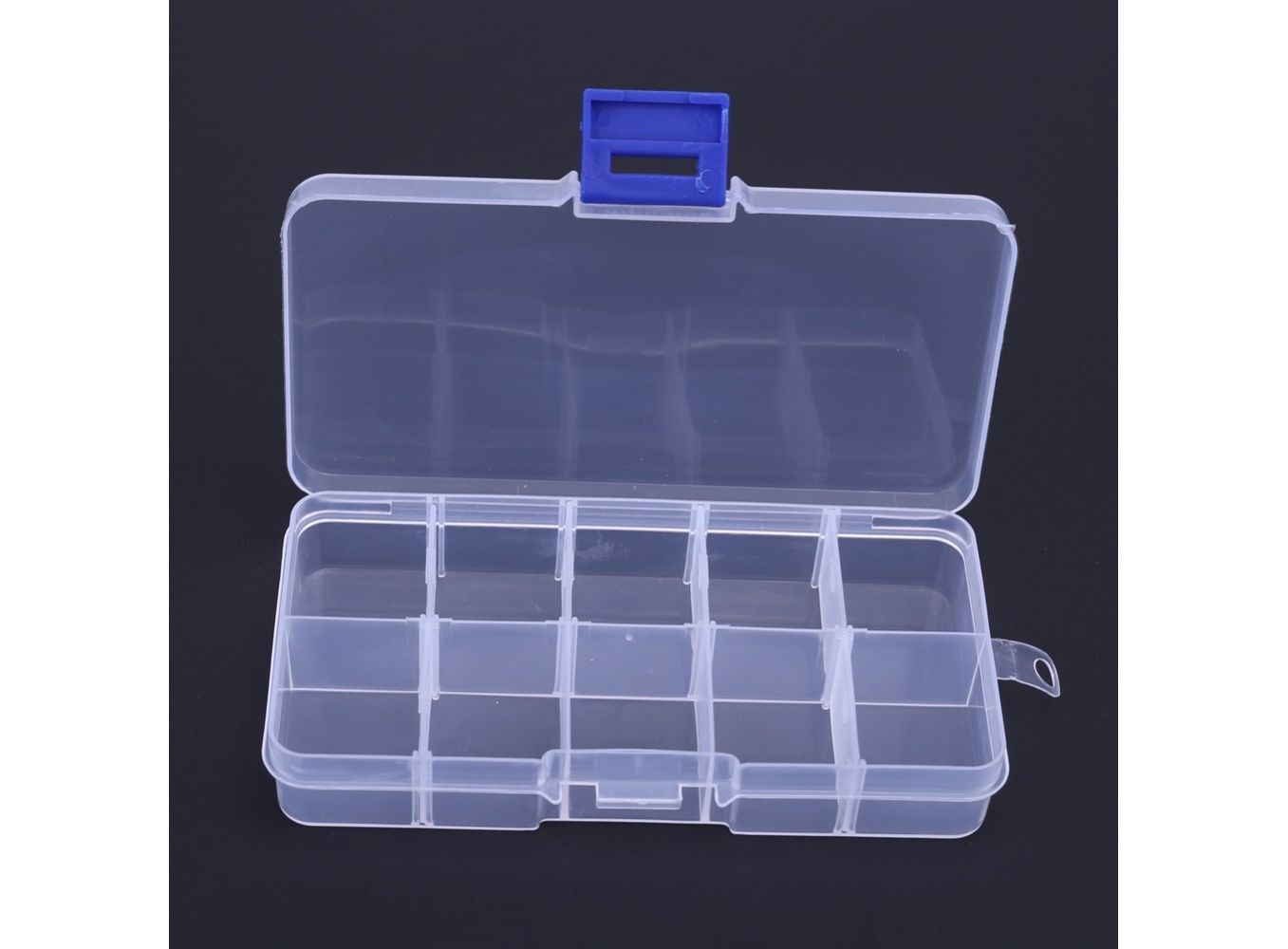 New 10 Compartments Pouch Storage Box Transparent Fishing Lure Square  Fishing Box