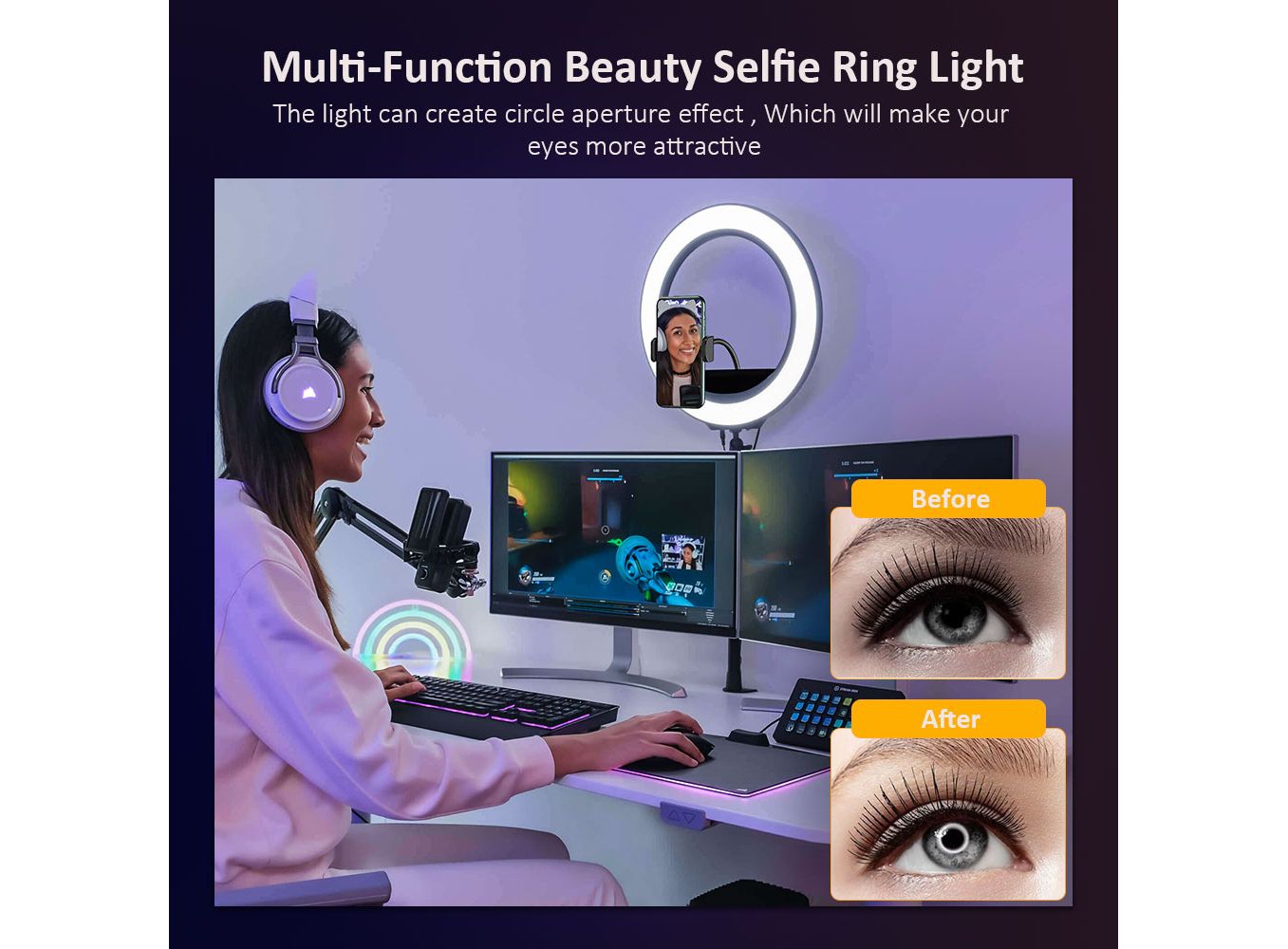 Brightenlux Supplier Wholesale 10' Beauty LED Selfie Ring Light Makeup  Lighting Circle Tripod Stand LED Ring Light for Youtube Video - China Ring  Light, Selfie Ring Light | Made-in-China.com