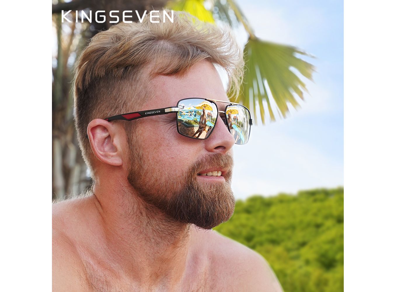 KINGSEVEN Aluminum Men's Sunglasses Polarized Lens Brand Design