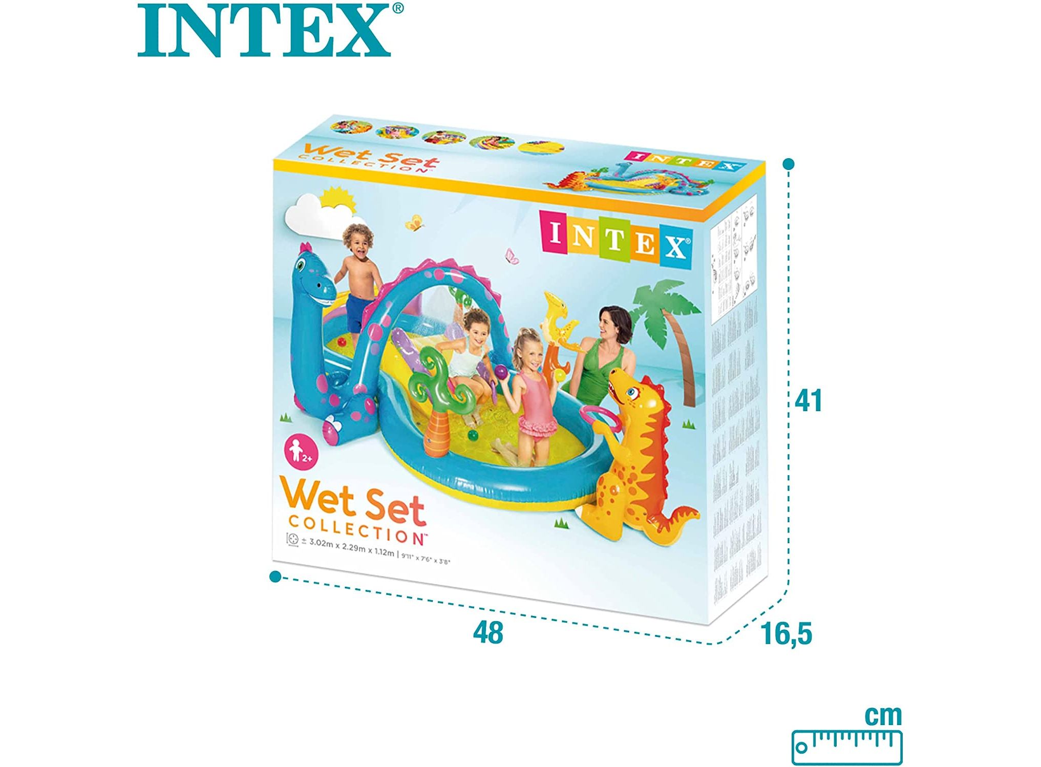 Intex inflatable deals dinoland play centre