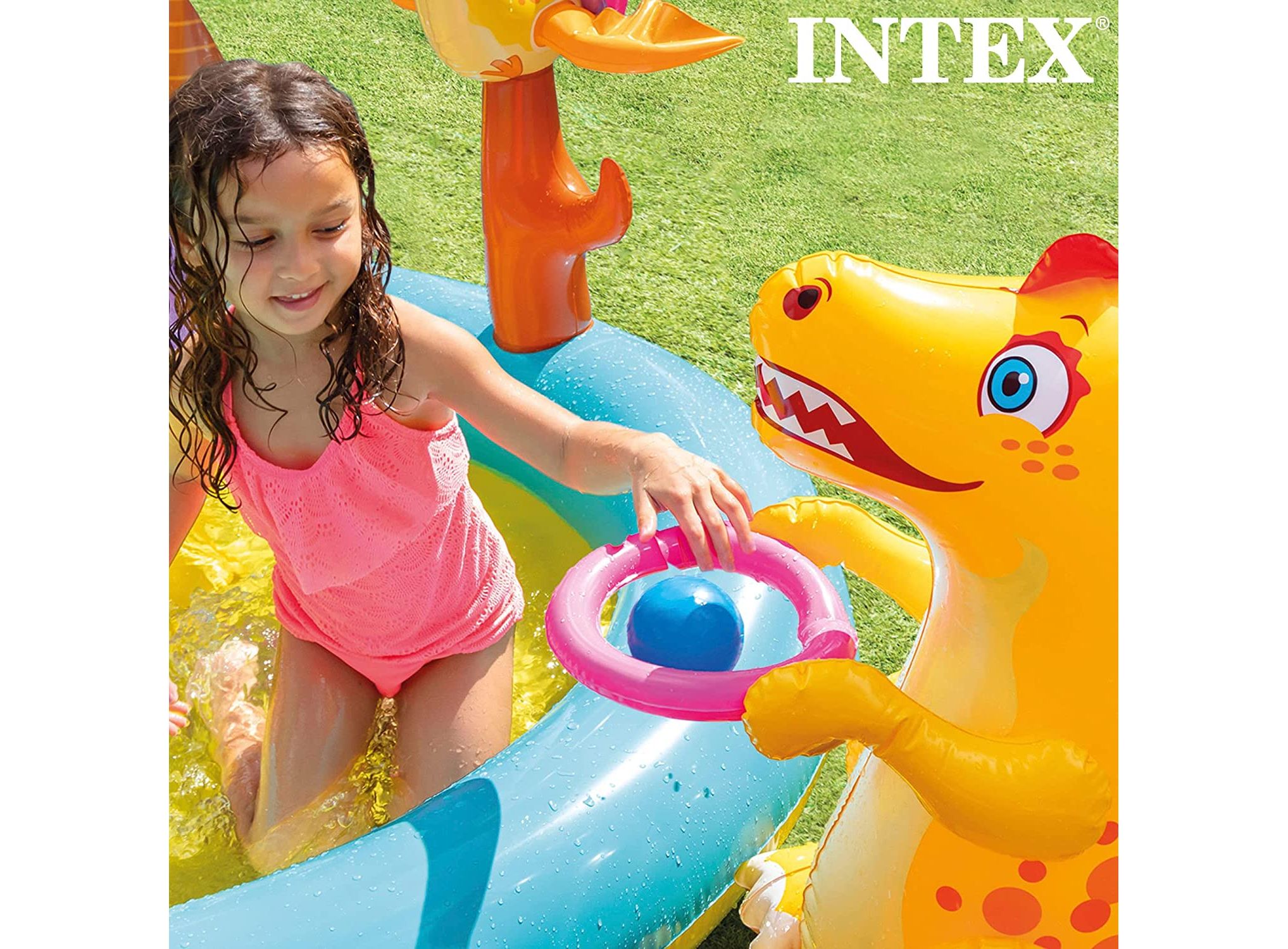 Intex dinoland inflatable on sale play center