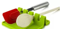 KITCHEN ACCESSORIES COOKING TOOLS HEAT RESISTANT SILICONE SPOON REST LADLE UTENSIL HOLDER ORGANIZER