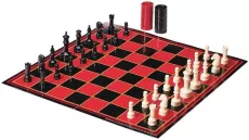 RED BOX CHECKER/CHESS/BACKGAMMON