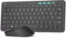 WIRELESS KEYBOARD AND MOUSE SET UK LAYOUT – ULTRA-SLIM COMPACT COMBO FOR PC, LAPTOP & OFFICE USE