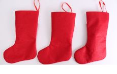 Christmas Stockings Fabric Santa Claus Sock Gift Kids Candy Bag