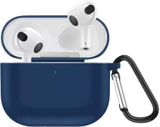 AIMTEL CASE COMPATIBLE WITH AIRPODS 3 CASE,PREMIUM SILICONE PROTECTIVE CASE WITH KEYCHAIN AIRPOD 3 CASE COVER COMPATIBLE FOR APPLE AIRPODS 3RD GENERATION 2021 SUPPORT WIRELESS CHARGING