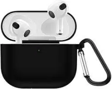AIMTEL CASE COMPATIBLE WITH AIRPODS 3 CASE,PREMIUM SILICONE PROTECTIVE CASE WITH KEYCHAIN AIRPOD 3 CASE COVER COMPATIBLE FOR APPLE AIRPODS 3RD GENERATION 2021 SUPPORT WIRELESS CHARGING