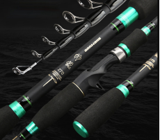 Carbon Rod Telescopic Fishing Rod Casting Spinning Rod