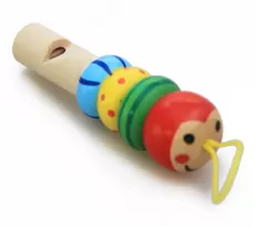 1PC INFANT WHISTLING TOY WOODEN RANDOM COLOR TOYS