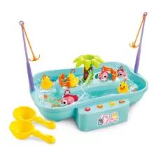 KIDS FISHING TOYS ELECTRIC WATER CYCLE MUSIC LIGHT BABY BATH TOYS CHILD GAME