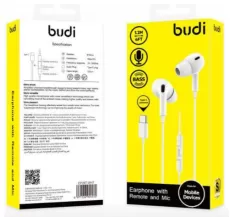 BUDI TYPE-C EARPHONE STEREO SOUND WITH REMOTE AND MIC (1.2M)