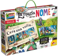LISCIANIGIOCHI 80182 MONTESSORI LA MAGIA DEL TUO NOME EDUCATIONAL GAME, MULTI-COLOURED