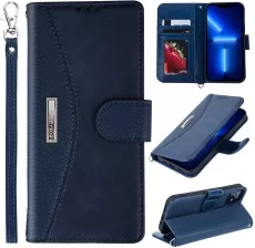 LEATHER WALLET PHONE CASE FOR IPHONE 13 PRO / PRO MAX COVER, BOTAJU FOLDING FLIP CASES PROTECTIVE COVER STRONG MAGNETIC CLOSURE WITH CARD SLOTS