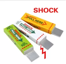 ELECTRIC SHOCK JOKE CHEWING GUM PULL HEAD SHOCKING TOY GIFT GADGET PRANK TRICK GAG FUNNY
