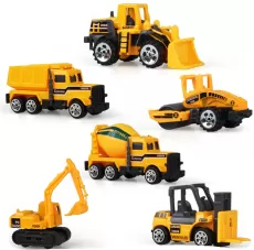 MINI DIECAST CAR CONSTRUCTION VEHICLE ENGINEERING CAR EXCAVATOR DUMP ROLLER