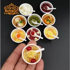 5PCS 1:12 SCALE DOLLHOUSE MINIATURE CHINESE PLAY FOOD TOY DOLL FOOD MINIATURA KITCHEN ACCESSORIES