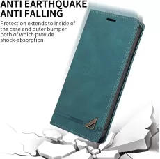 LODROC FOR SAMSUNG GALAXY A12 / A12 NACHO / M12 FLIP WALLET LEATHER CASE [RFID BLOCKING] WITH STAND FEATURE CARD HOLDER MAGNETIC CLOSURE PROTECTIVE SHOCKPROOF COVER