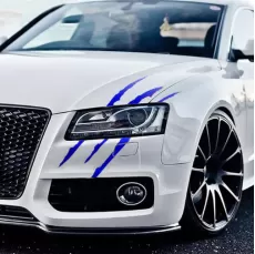 CAR STICKER REFLECTIVE MONSTER CLAW SCRATCH STRIPE MARKS HEADLIGHT  STICKERS