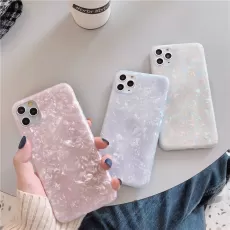 GLITTER DREAM SHELL PATTERN PHONE CASE FOR IPHONE