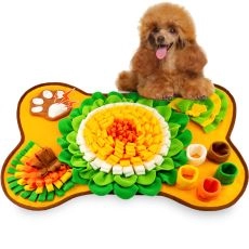 Pet Dog Snuffle Mat Nose Smell Training Sniffing Pad Dog Puzzle Toy Slow Feeding Bowl Food