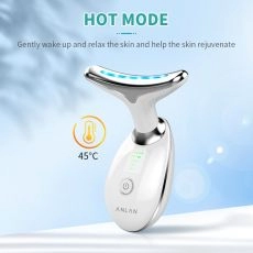 Neck Face Beauty Device 3 Colors LED Photon Therapy Skin Tighten Reduce