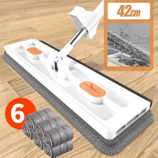NEW STYLE LARGE FLAT MOP SELF-CONTAINED SLIDE MICROFIBER FLOOR MOP