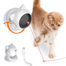 INTERACTIVE TEASER CAT LASER TOY - SMART AND ELECTRIC FUN FOR CATS - AUTOMATIC KITTEN TOY WITH USB CHARGING