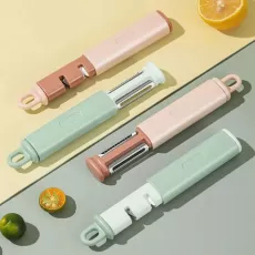 FRUIT PEELER & VEGETABLES PEELER FOR KITCHEN - PREMIUM JULIENNE PEELER & VEGGIE PEELER WITH STAINLESS STEEL BLADE - CARROT PEELER, POTATOES PEELER W/POTATO EYE REMOVER