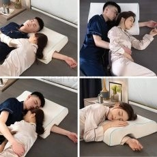 Arched Cuddle ,Couples Pillow with Slow Rebound and Breathable Memory Foam,Couple Cuddle Sleep Pillow