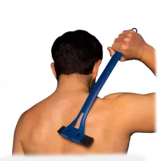 PLUS BACK SHAVERS FOR MEN: THE DIY BACK HAIR SHAVER FOR MEN WITH SAFETY BLADE TECHNOLOGY & ERGONOMIC HANDLE, WET OR DRY SHAVING