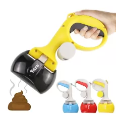 Pet Pooper Scooper for Dogs and Cats with Trash Bags Holder, Non-Breakable High Strength Material Poop Scooper for Easy Grass and Gravel Pick Up