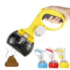 PET POOPER SCOOPER FOR DOGS AND CATS WITH TRASH BAGS HOLDER, NON-BREAKABLE HIGH STRENGTH MATERIAL POOP SCOOPER FOR EASY GRASS AND GRAVEL PICK UP