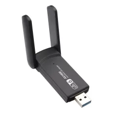 Dual Band WiFi Dongle USB Wireless Adapter with 1800Mbps 5G 2.4G, 802.11AC Wireless Network Dongle High Gain Antennas for PC Desktop Laptop, for Win 10/11 PC