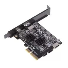 USB PCIe Card Power Delivery USB Type-C Ports, PCIe USB3.1 with 10 Gbps Motherboard Card for PC Desktop, Support WindowsXP/7/8/10 and MAC OS