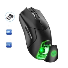Rechargeable Wireless Mouse Bluetooth Mouse - LED, 3 Adjustable DPI, Bluetooth Switch