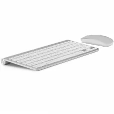 Wireless Keyboard and Mouse Ultra Slim Combo, TopMate 2.4G Silent Compact USB Mouse and Scissor Switch Keyboard