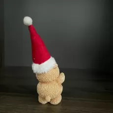 CHRISTMAS NEW PRODUCT RED CHRISTMAS PLUSH HAT CUTE LITTLE BEAR HOME DECORATION GIFT RESIN CRAFTS