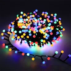 ROUND BALL CHRISTMAS STRING LIGHTS FIRECRACKERS FAIRY LIGHTS GARLAND FOR BEDROOM XMAS WEDDING PARTY GARDEN DECORATION