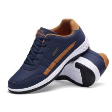 Leather Men Shoes Luxury Brand England Trend Casual Shoes Men Sneakers Italian Breathable Leisure Male Footwear