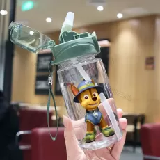 550ML PAW PATROL CHILDREN'S WATER SIPPY BABY CUPS WITH STRAWS LEAKPROOF WATER BOTTLES