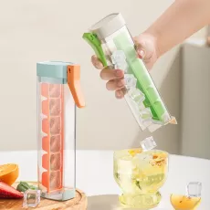 CREATIVITY ICE CUBE TRAY - EASY DEMOULD ICE MAKER WITH HANDLE - SINGLE HAND PRESS ICE CUBE - MOLD WHISKEY COCKTAIL DRINK ICE BOX