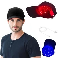 HAIR GROWTH RED LIGHT CAP - LED LASER HAT FOR HAIR REGROWTH - LIGHT THERAPY CAP